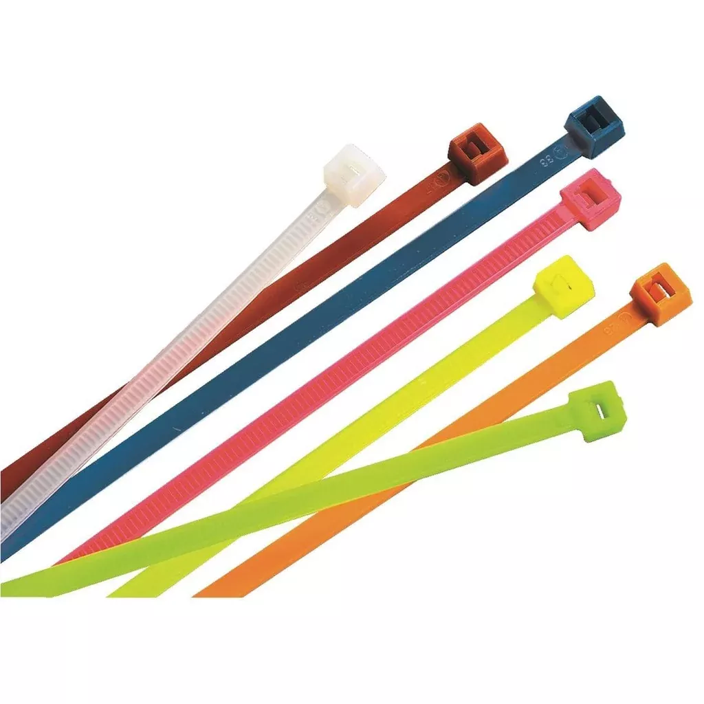11"L Colored Zip Ties, 100 pk