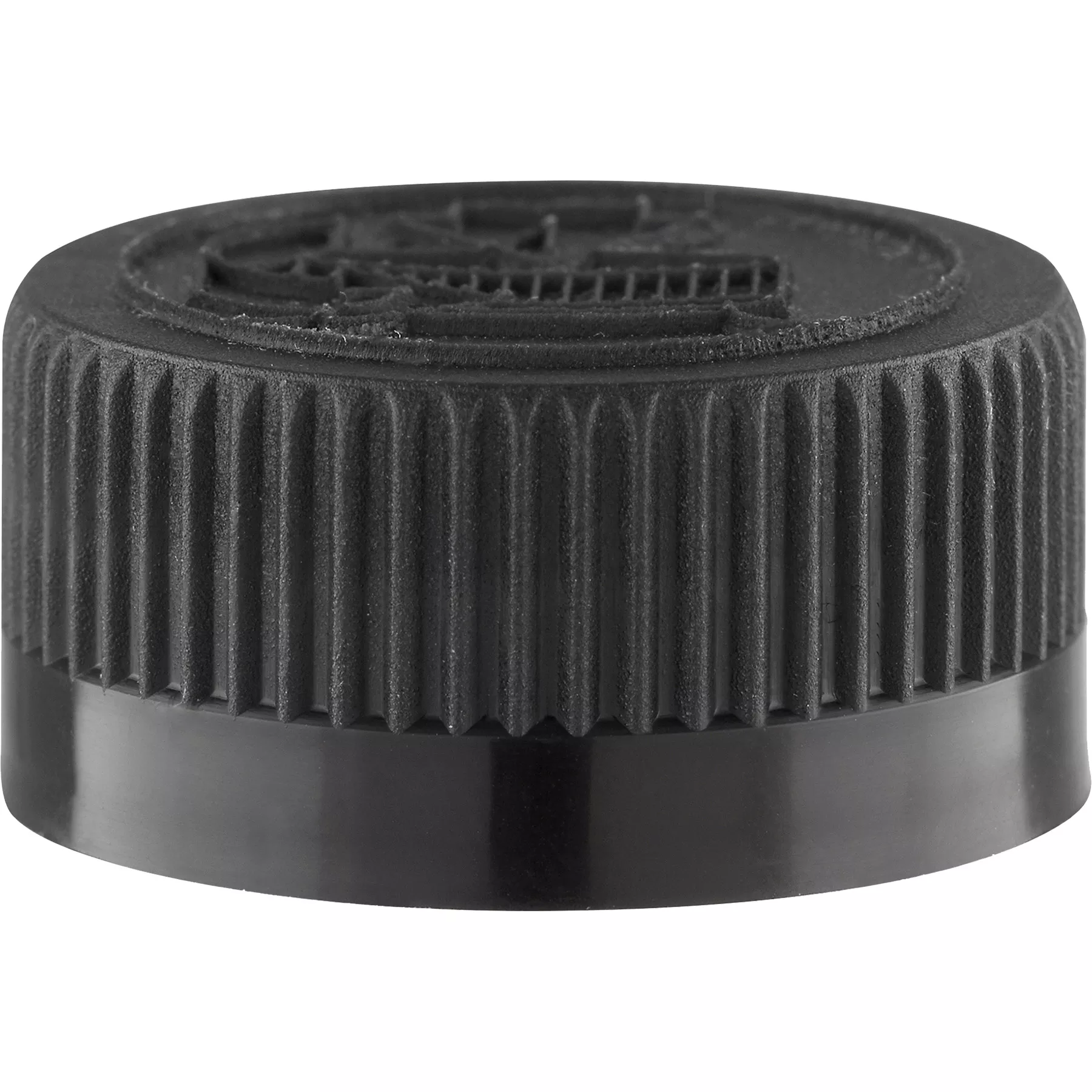24mm 24-400 Black Child Resistant Cap (Pictorial) w/Foam Liner