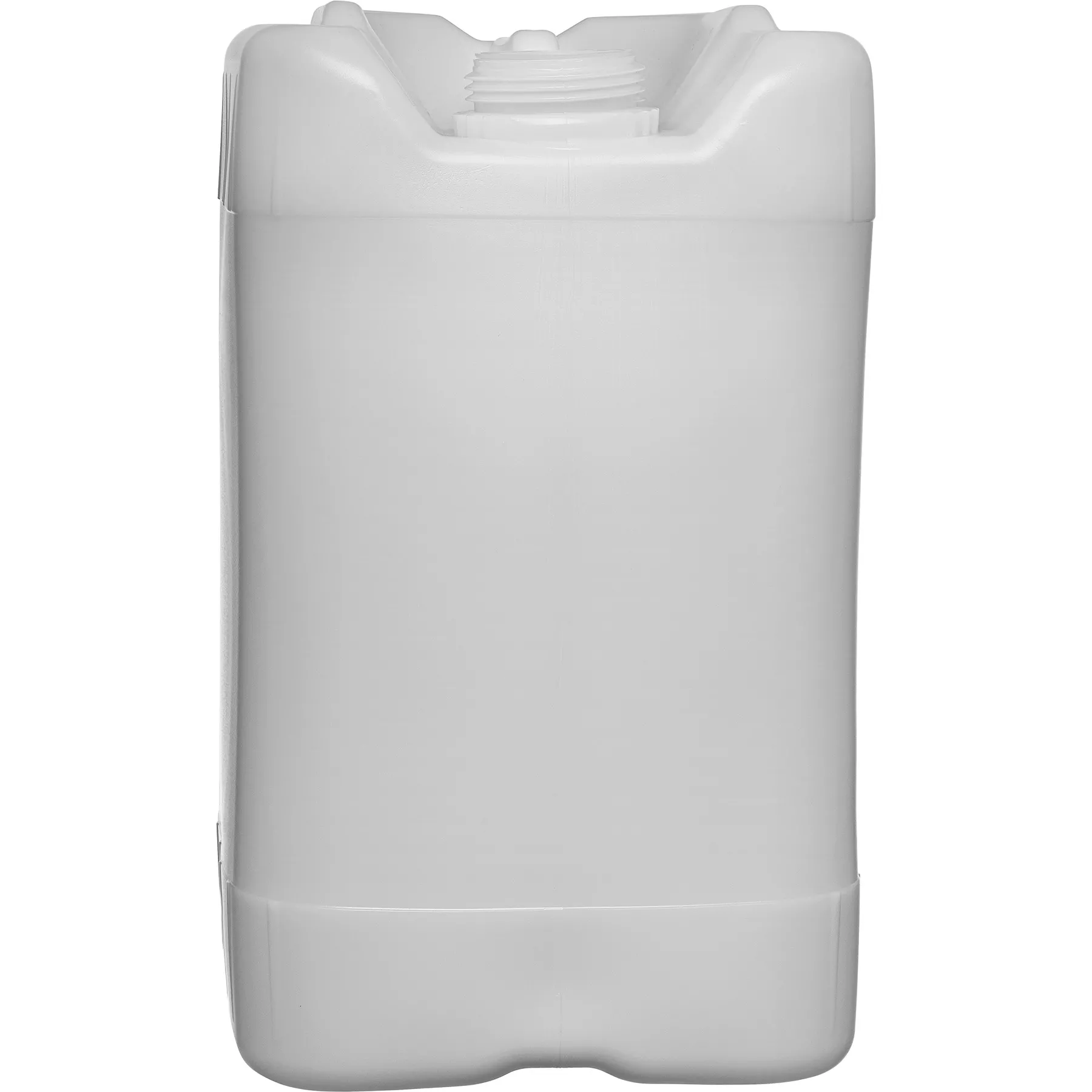 6 Gallon (22.5L) Natural Plastic Tight Head Container, 70mm (6TPI), Vent, UN Rated