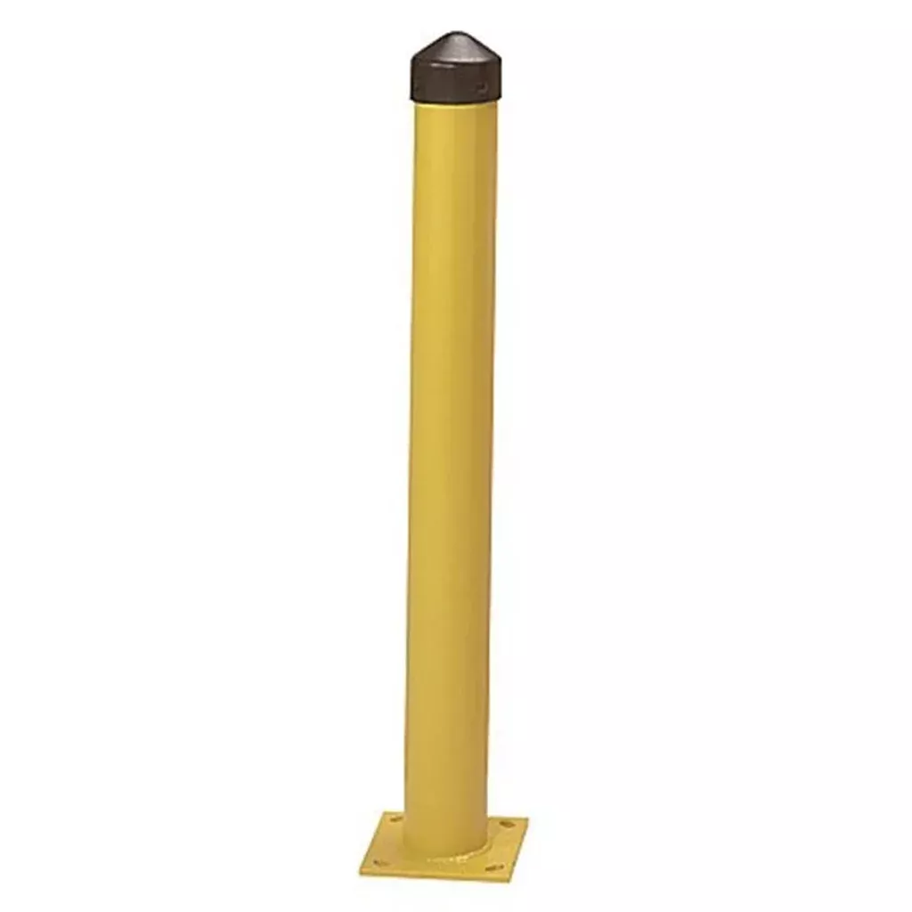 6" x 42", 1/4" Steel, Round, Bollard Post, Yellow - 1764