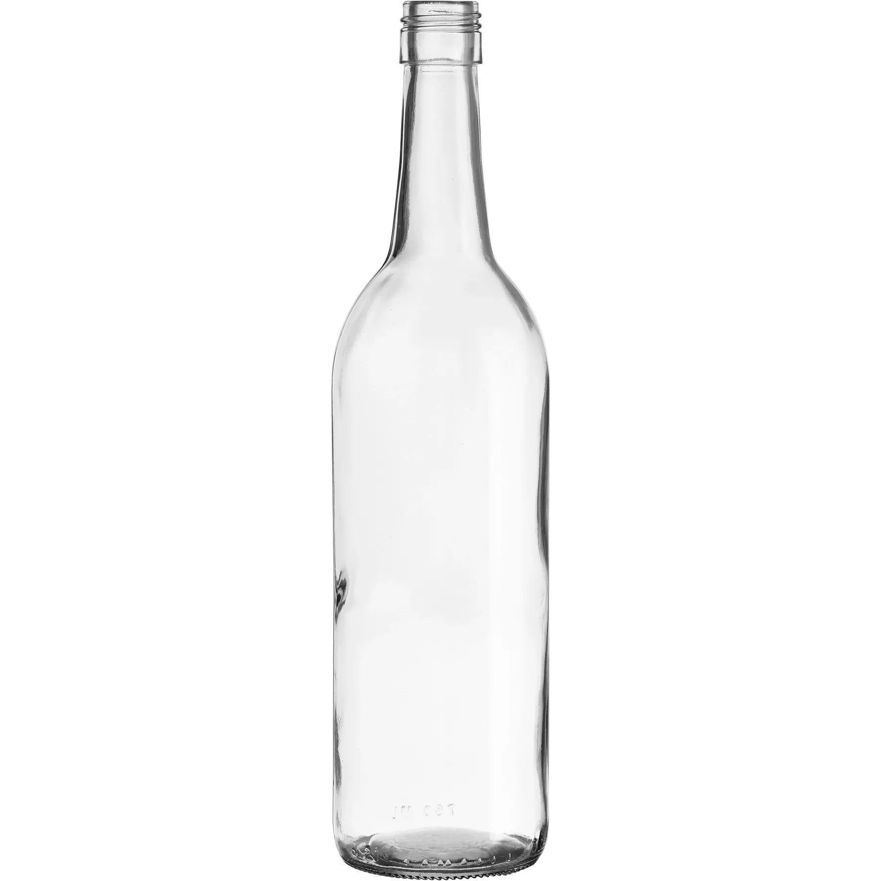 750ml Clear Bordeaux Wine Bottle, 30mm 30-1680