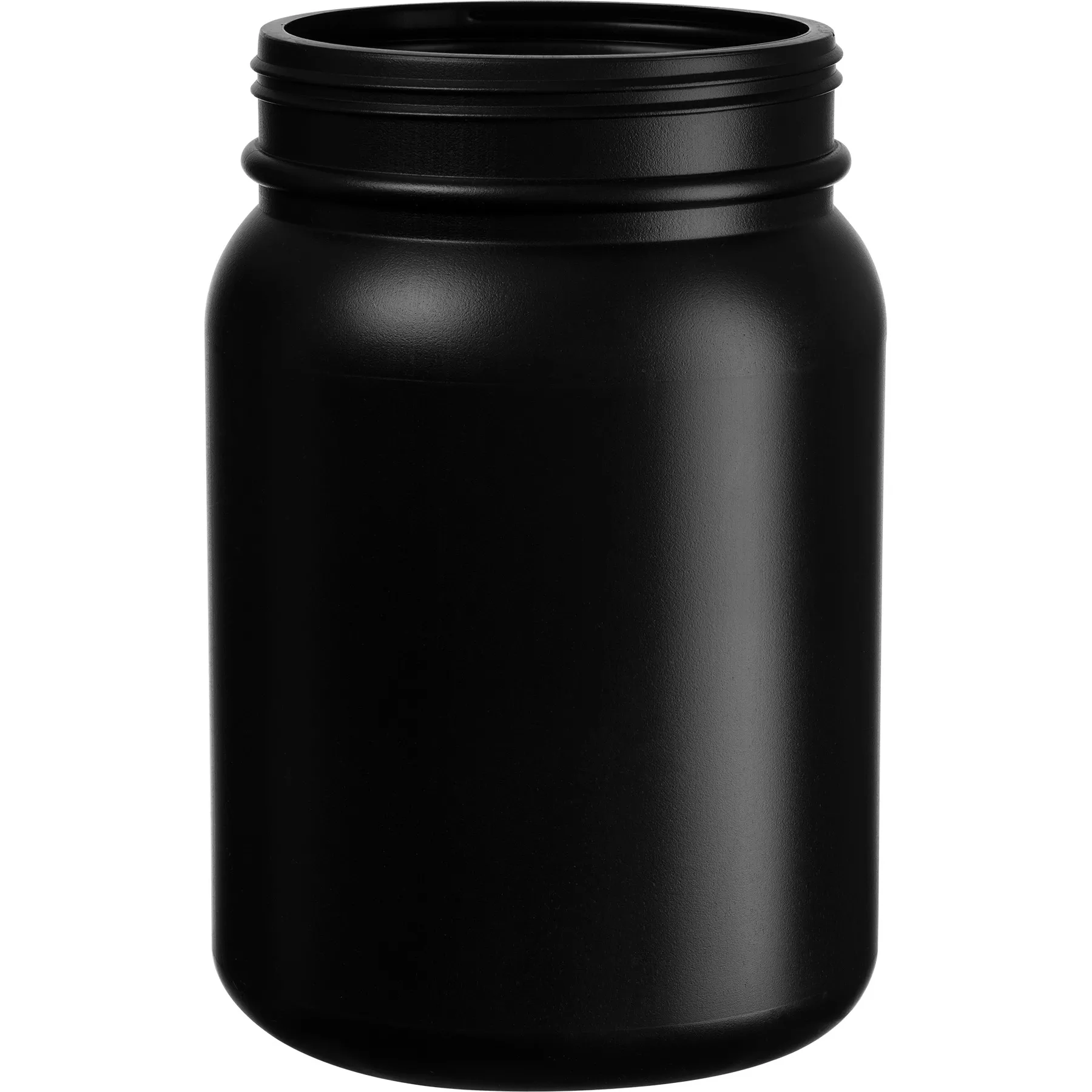 85 oz. Black HDPE Plastic Canister, 120mm 120-400