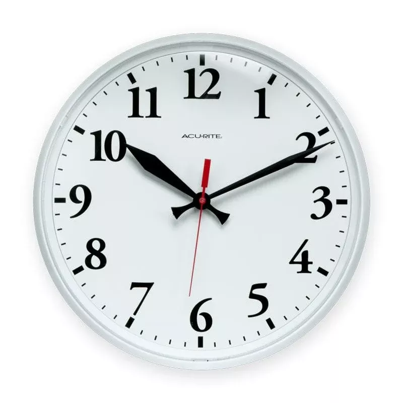 Basic 12-1/2"-dia. Indoor/Outdoor Clock