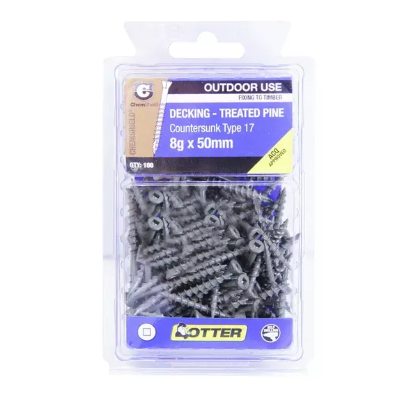 Otter Treated Pine Decking Screws Chemshield™