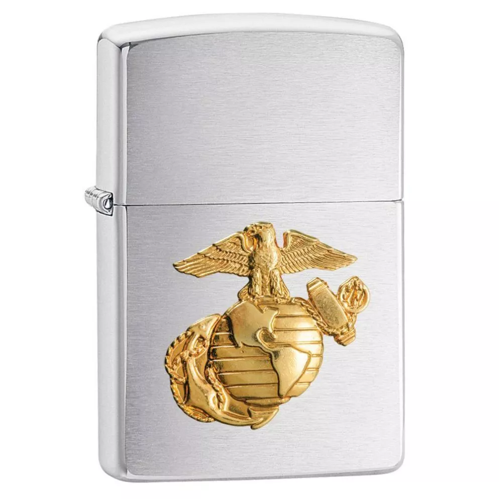 Zippo USMC EGA Chrome Lighter